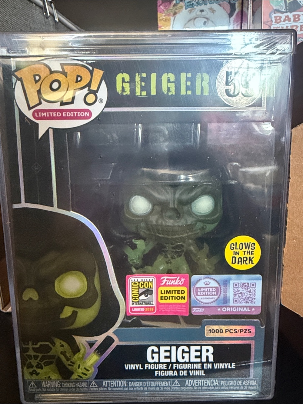 FUNKO POP - limited edition- GEIGER - glow in dark.